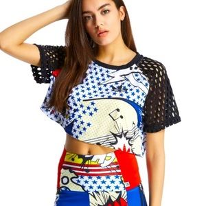 Rare Rita Ora X Adidas Crop Top Streetwear Size 5